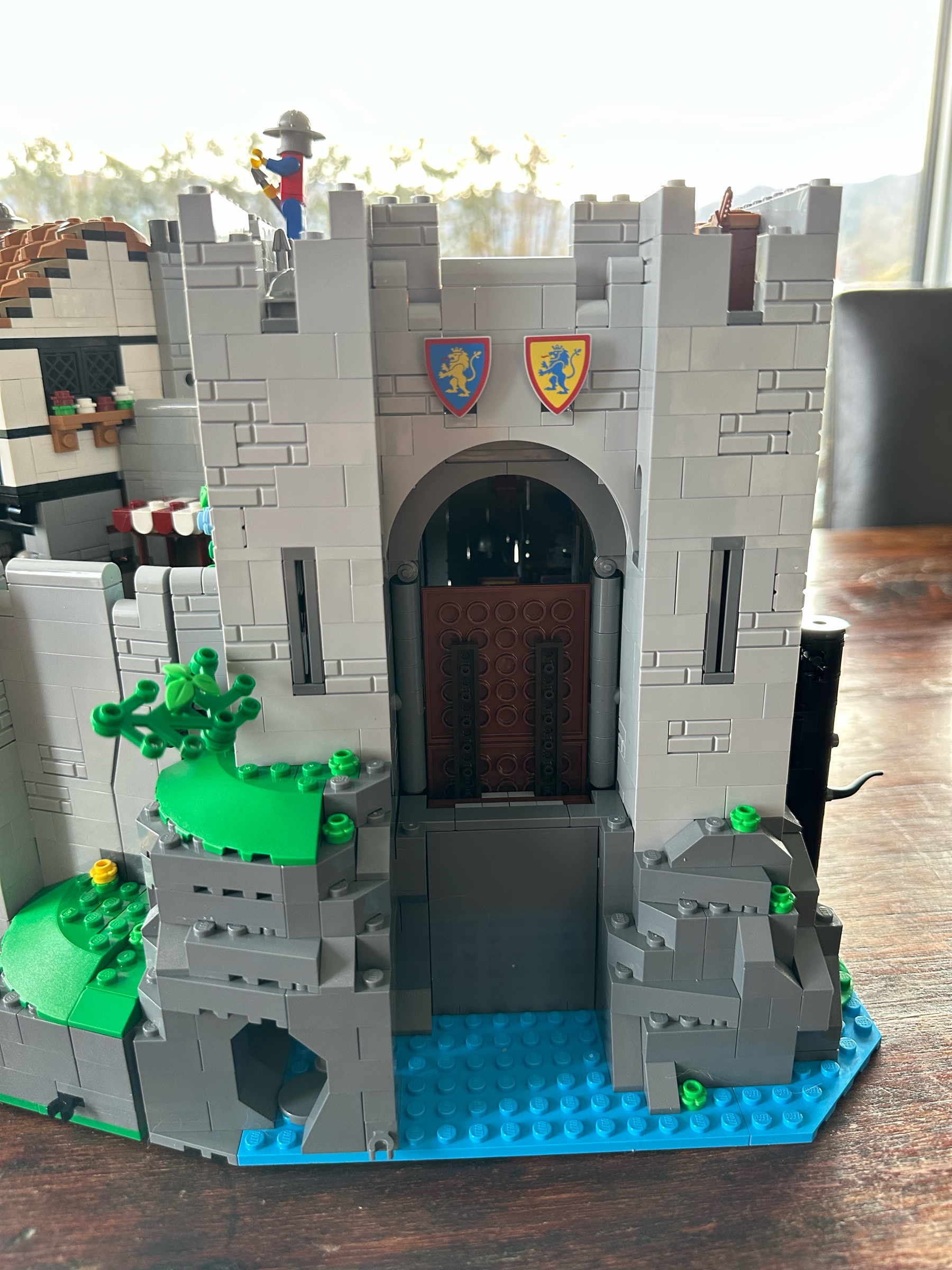 Exterior view of LEGO castle front gate