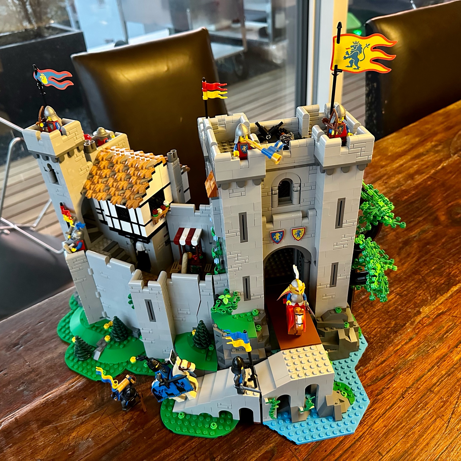 LEGO castle dollhouse closed up.